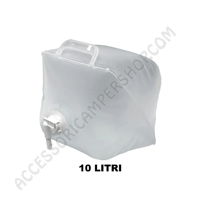 Tanica Pieghevole 10 Litri con Rubinetto e Manico | Accessoricampershop.com