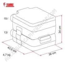 Toilette WC Portatile Bi-Pot 34 Fiamma | Accessoricampershop.com