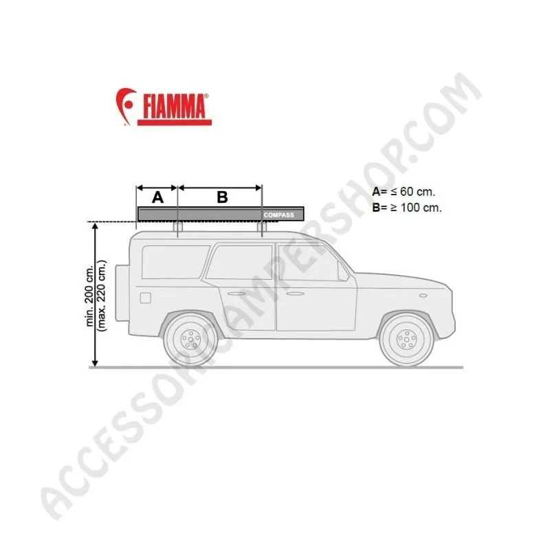 Tendalino Veranda Fuoristrada e Minivan | Accessoricampershop.com