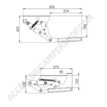 Gradino Elettrico Singolo Basculante | Accessoricampershop.com