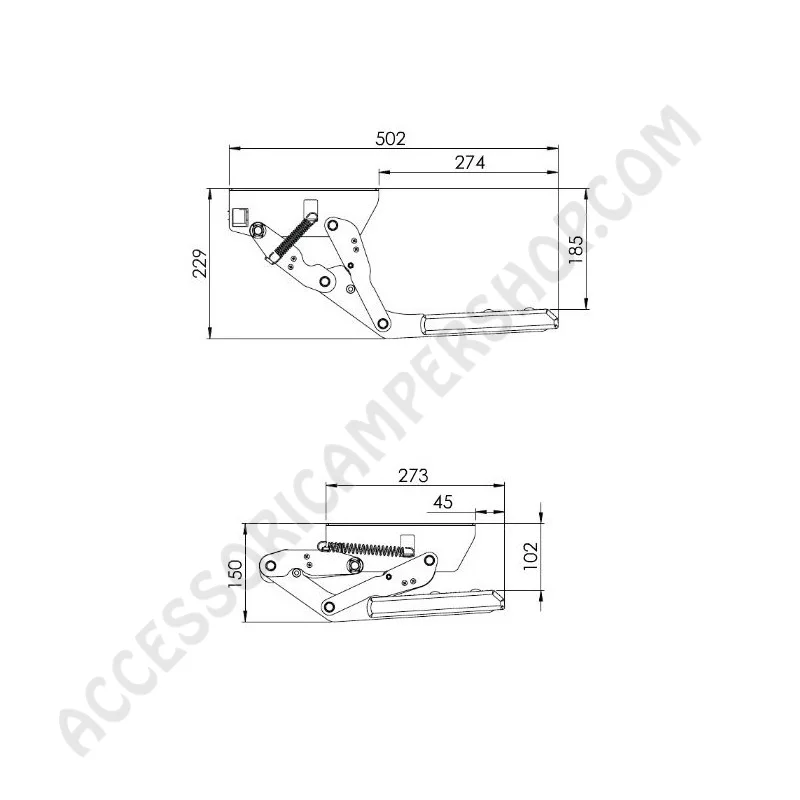 Gradino Elettrico Singolo Basculante | Accessoricampershop.com