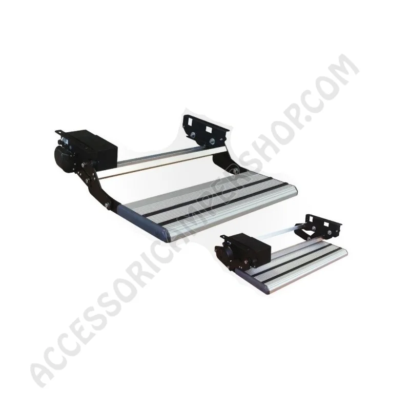 Gradino elettrico singolo basculante per camper | Accessoricampershop.com