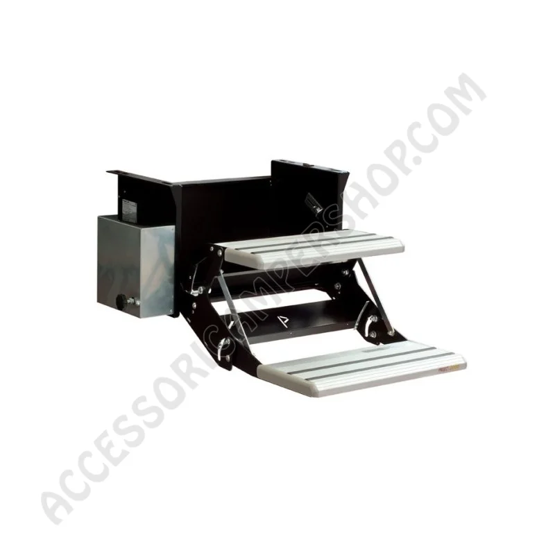 Gradino elettronico doppio a scomparsa 440 mm | Accessoricampershop.com