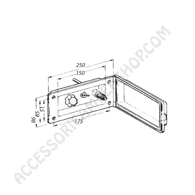 Presa Esterna Acqua con Miscelatore e Interruttore | Accessoricampershop.com