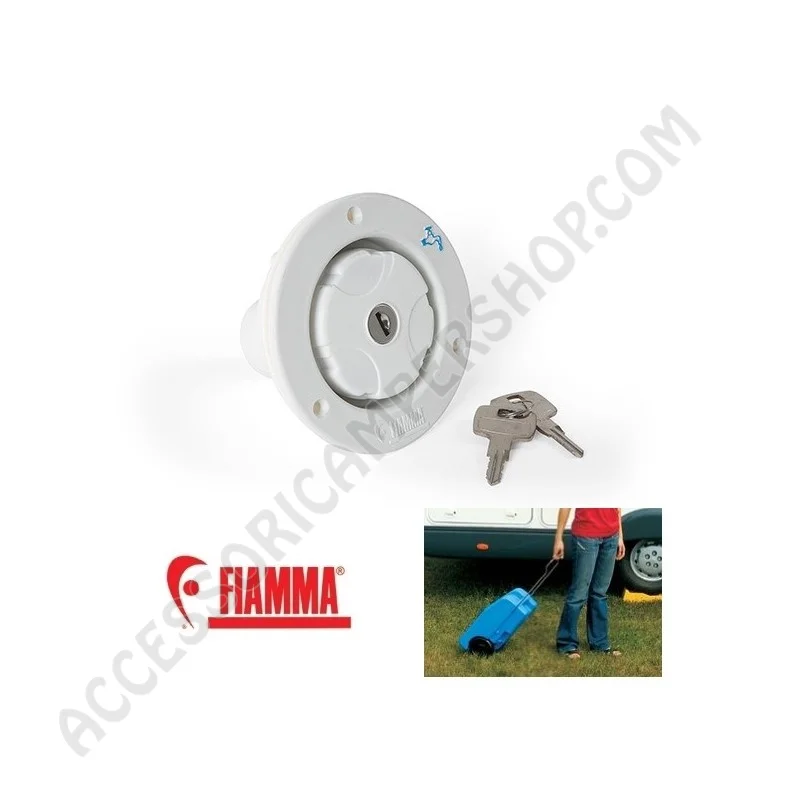 Tappo Water Cap White Fiamma con Chiave | Accessoricampershop.com