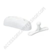 Fermaporta Esterno in Plastica Bianca | Accessoricampershop.com