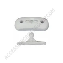 Fermaporta Esterno in Plastica Bianca | Accessoricampershop.com