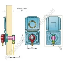 Presa esterna gas con blocco di sicurezza | Accessoricampershop.com