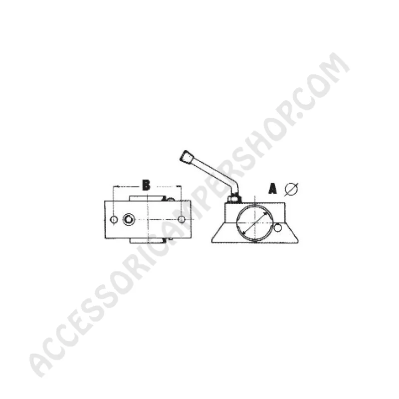 Morsetto Zincato per Ruotino Caravan | Accessoricampershop.com
