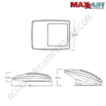 MaxxFan Deluxe Ventilatore da Tetto 12V Multifunzione | Accessoricampershop.com