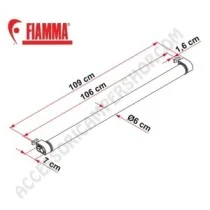 Rullo per Portapacchi Roller Roof Rail Fiamma | Accessoricampershop.com