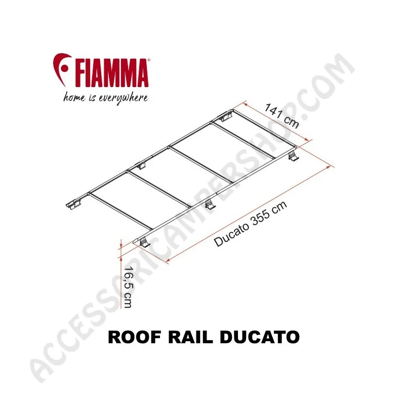 Portapacchi Roof Rail Ducato 2024 | Accessoricampershop.com
