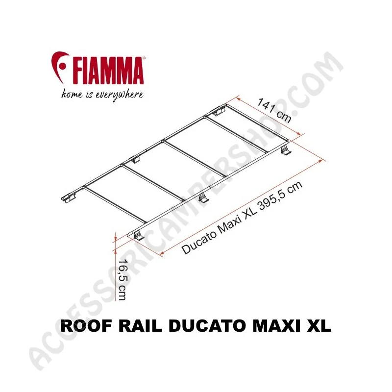 Portapacchi Roof Rail Ducato 2024 | Accessoricampershop.com