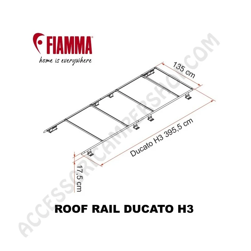 Portapacchi Roof Rail Ducato 2024 | Accessoricampershop.com