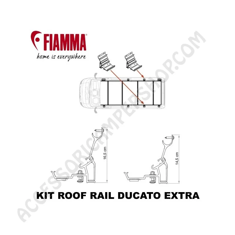 Portapacchi Roof Rail Ducato 2024 | Accessoricampershop.com