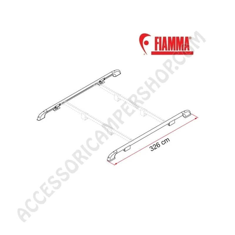 Portapacchi per Camper e Caravan Roof Rail Fiamma | Accessoricampershop.com
