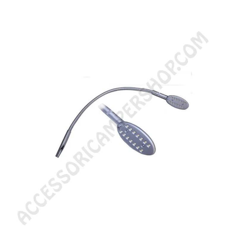 Luce Lettura LED 12V con Braccio Flessibile | Accessoricampershop.com