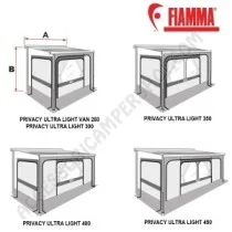 Veranda Fiamma Privacy Ultra Light per Camper | Accessoricampershop.com
