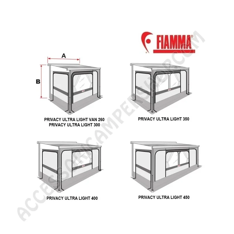 Veranda Fiamma Privacy Ultra Light per Camper | Accessoricampershop.com