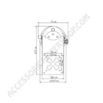 Supporto LCD a soffitto orientabile e inclinabile | Accessoricampershop.com