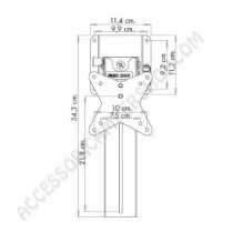 Supporto LCD a soffitto orientabile e inclinabile | Accessoricampershop.com