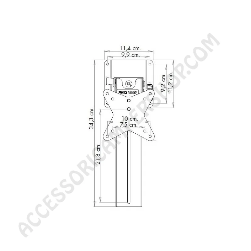 Supporto LCD a soffitto orientabile e inclinabile | Accessoricampershop.com