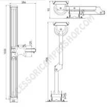 Supporto LCD a Braccio Regolabile per Camper | Accessoricampershop.com