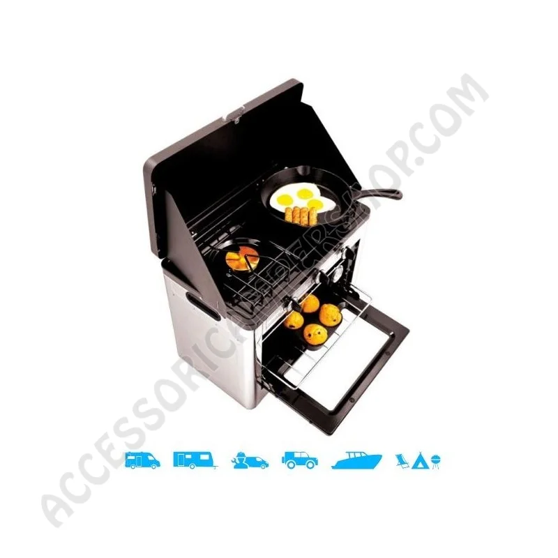 Forno e Fornello 2 Fuochi Portatile | Accessoricampershop.com