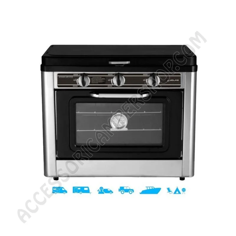 Forno e Fornello 2 Fuochi Portatile | Accessoricampershop.com