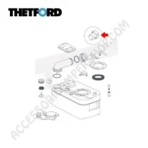 Tappo di ricambio per cassette Thetford C2-C4 con misuratore | Accessoricampershop.com