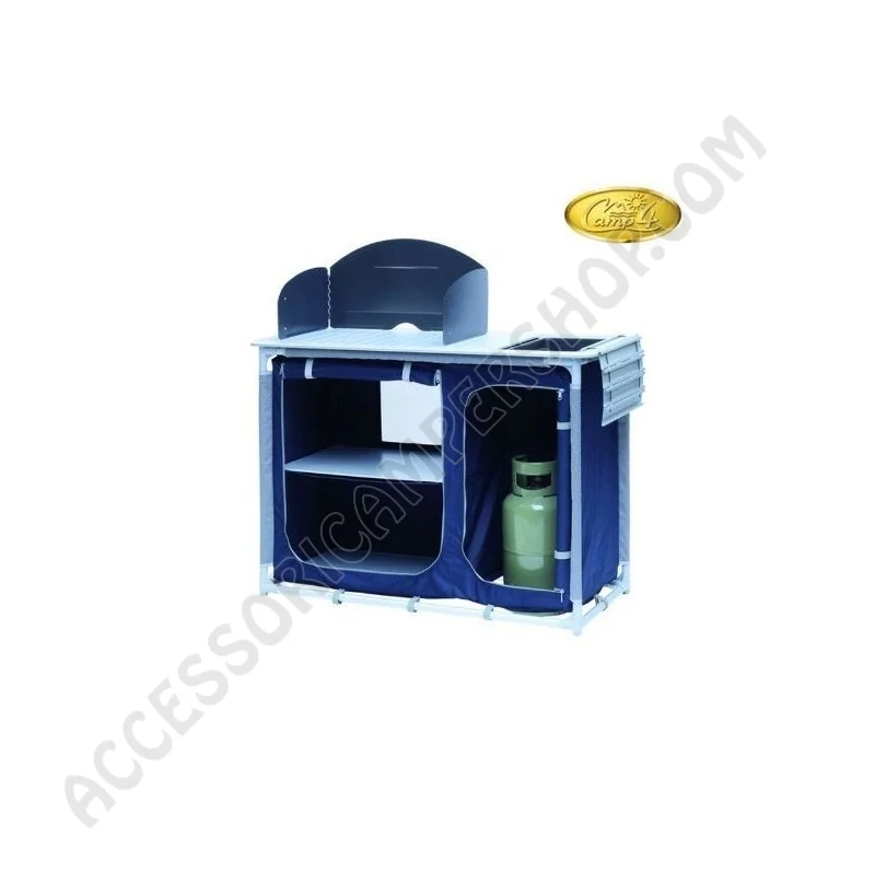 Mobile Cucina XL Forest Camp4 Blu con Lavello | Accessoricampershop.com