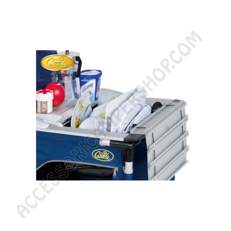 Mobile Cucina XL Forest Camp4 Blu con Lavello | Accessoricampershop.com