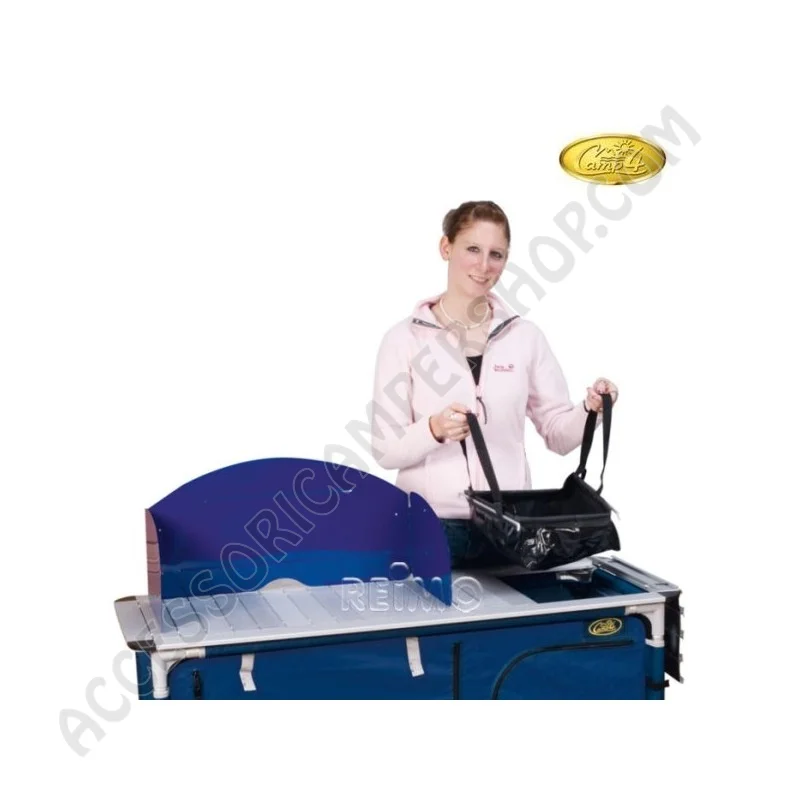 Mobile Cucina XL Forest Camp4 Blu con Lavello | Accessoricampershop.com