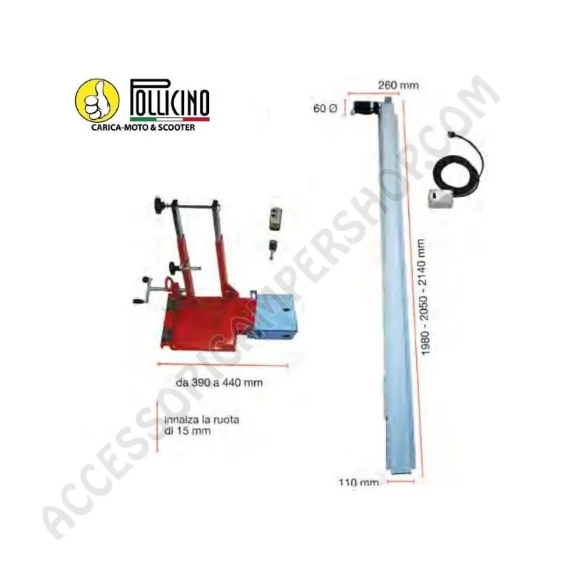 Portamoto Pollicino per Camper: Carica Moto e Scooter | Accessoricampershop.com
