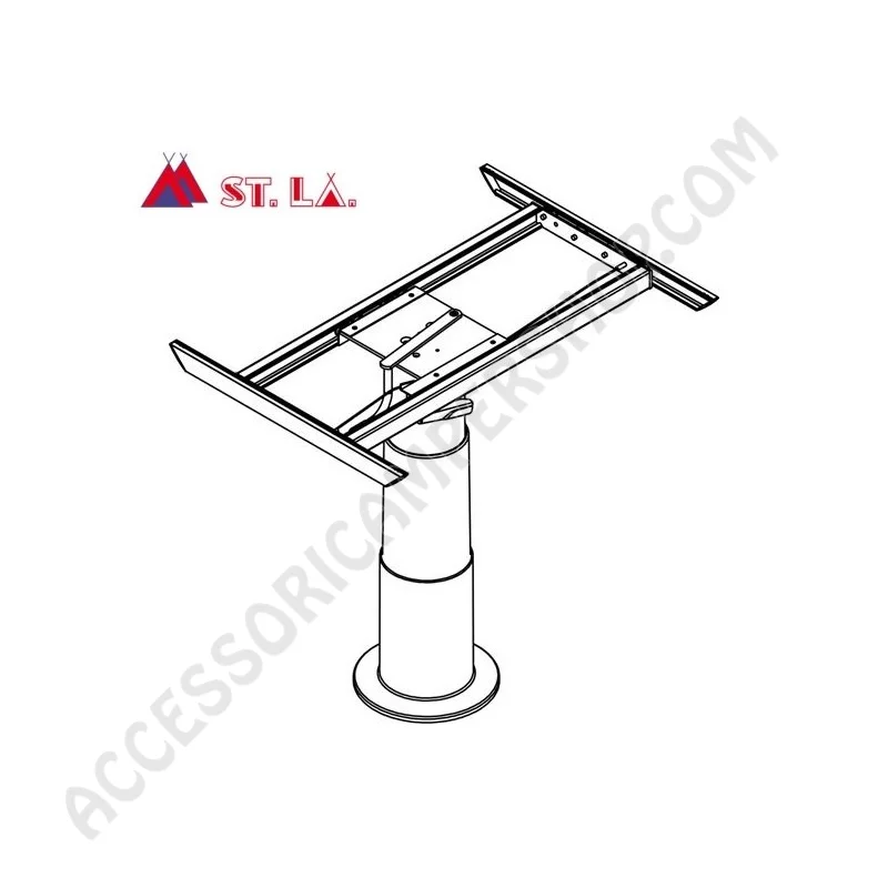 Gamba Tavolo Telescopica COSMO 2 LIPPERT | Accessoricampershop.com