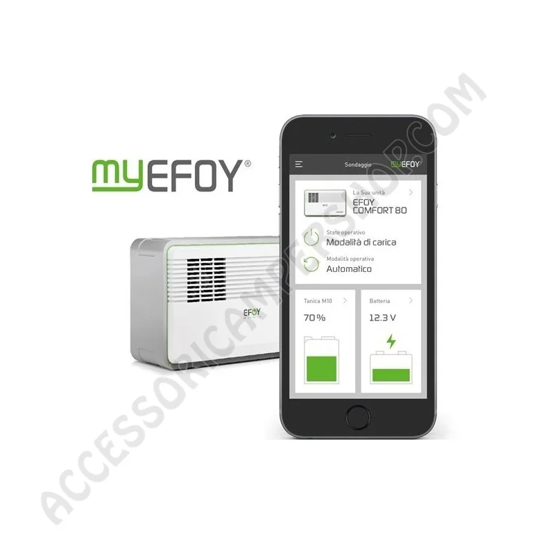 Controlla EFOY COMFORT con l'adattatore Bluetooth | Accessoricampershop.com
