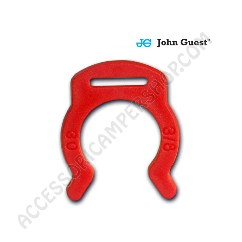 Clip di Fissaggio Rossa per Raccordi JG | Accessoricampershop.com