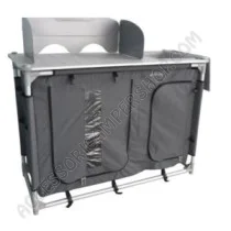 Mobile cucina portafornello con lavello pieghevole | Accessoricampershop.com