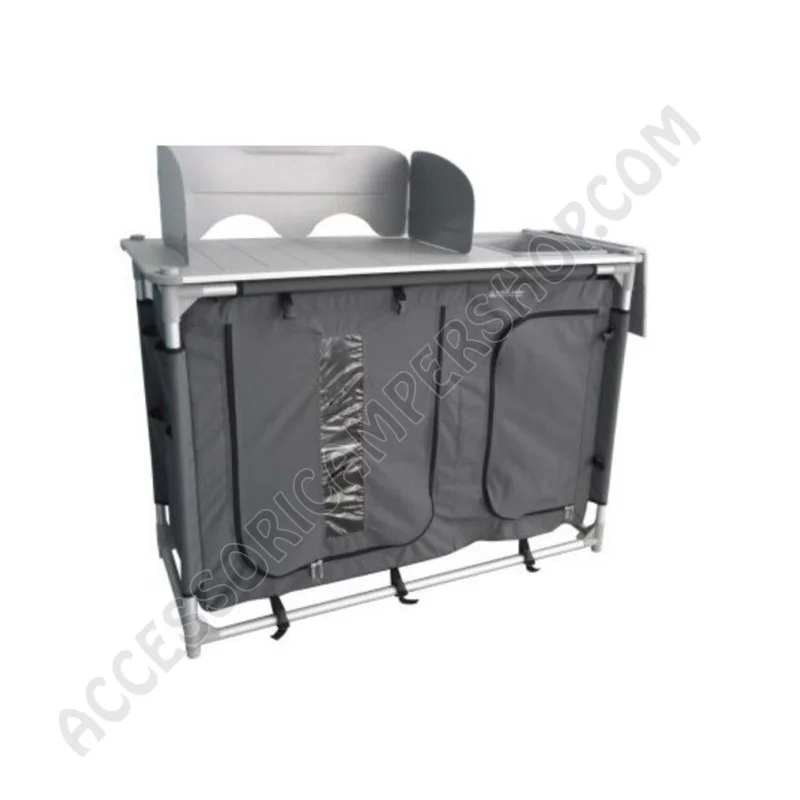 Mobile cucina portafornello con lavello pieghevole | Accessoricampershop.com