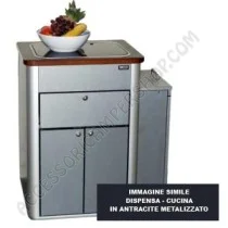 Cucina Hochglanz Argento per Van VW T5/T6 | Accessoricampershop.com