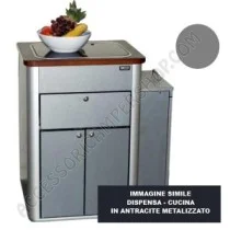 Cucina Hochglanz Argento per Van VW T5/T6 | Accessoricampershop.com