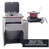 Cucina Hochglanz Argento per Van VW T5/T6 | Accessoricampershop.com