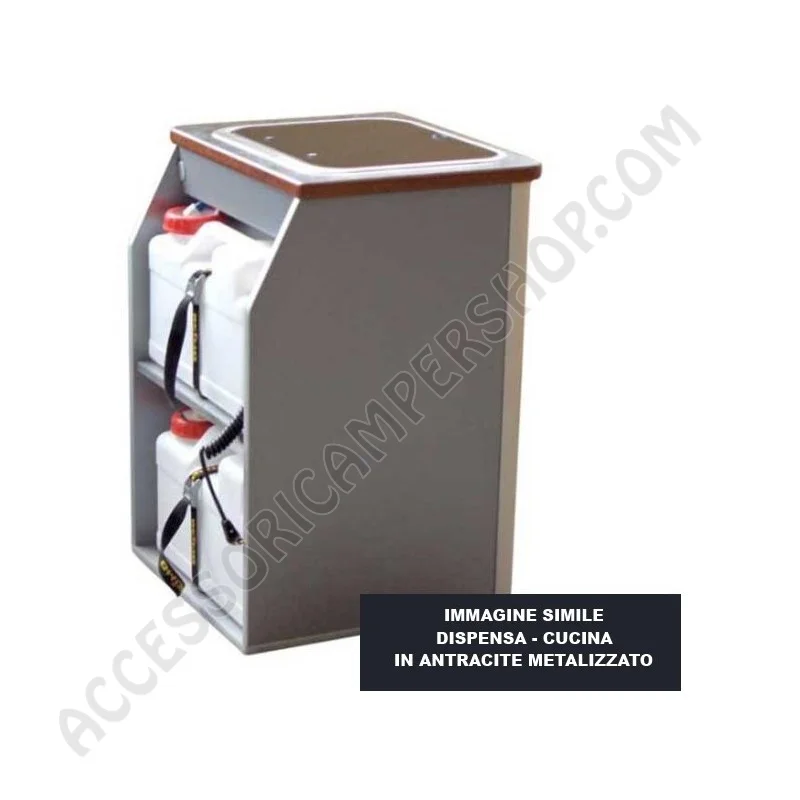 Cucina Hochglanz Argento per Van VW T5/T6 | Accessoricampershop.com