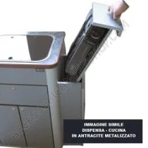 Cucina Hochglanz Argento per Van VW T5/T6 | Accessoricampershop.com
