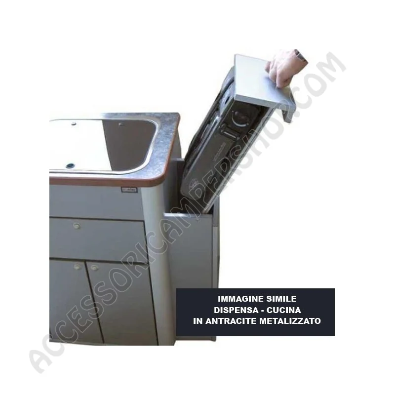 Cucina Hochglanz Argento per Van VW T5/T6 | Accessoricampershop.com