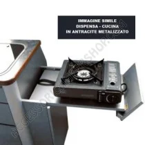 Cucina Hochglanz Argento per Van VW T5/T6 | Accessoricampershop.com
