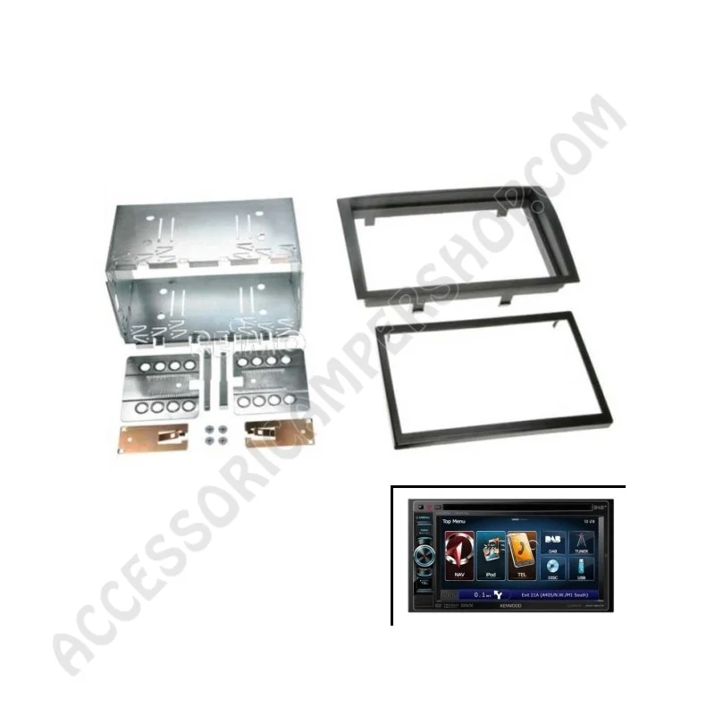 Set Nero Opaco per Navigatore Kenwood DNX450TR | Accessoricampershop.com
