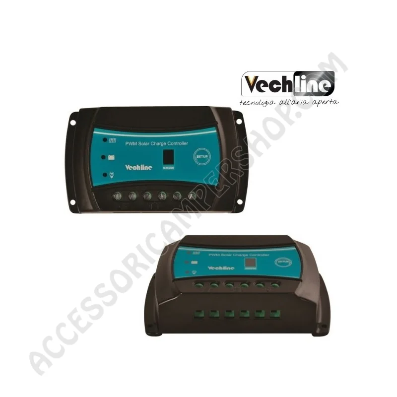 Regolatore di Carica PWM 10A per Pannelli Solari | Accessoricampershop.com