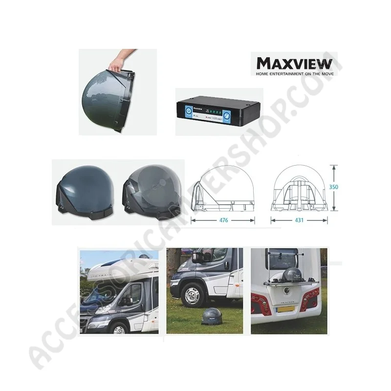 Antenna Satellitare Portatile VUQUBE-2 12V | Accessoricampershop.com