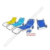 Spiaggina Pocket con ruote in alluminio | Accessoricampershop.com